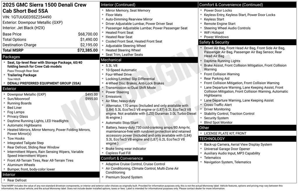 gmc sierra 1500 2025 1GTUUGED5SZ254490 image gmc sierra 1500 2025 1GTUUGED5SZ254490 image